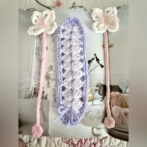 Handmade Crochet Bookmark Set – Floral & Braided Design | Pastel Bookmarks
